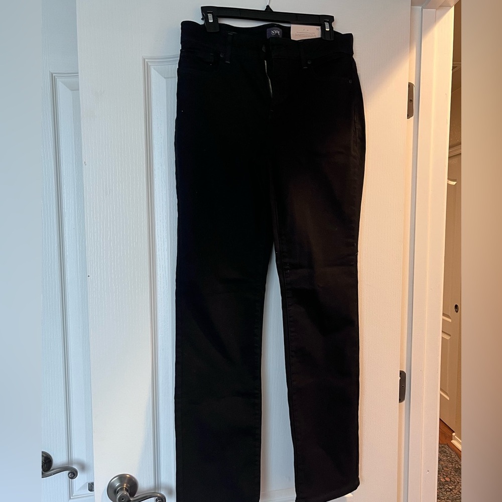 NYDJ Black Straight Jeans